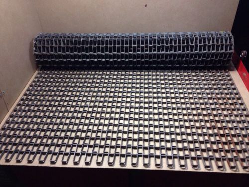 1/2x1&#034; mesh flat wire steel conveyor belt chain 30&#034;x5&#039; 10&#034;l (70&#034;) gray for sale