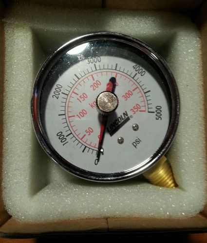 NEW LINCOLN 69039  0-5000PSI IN 2-1/2 IN 1/2 IN NPT PRESSURE GAUGE D433605