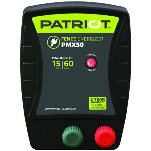 Patriot PMX50 Electric Fence Energizer, 0.50 Joule