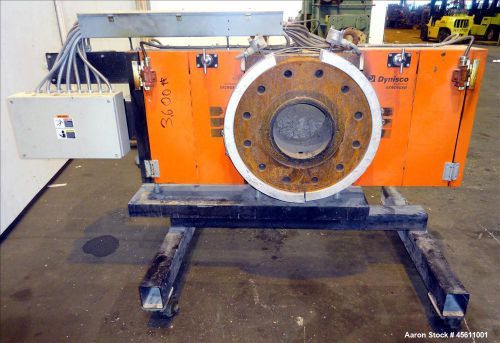 Used- Dynisco 10&#034; Hydraulic Slide Plate Screen Changer. Horizontal, hydraulicall