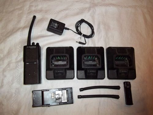 Motorola radius p1225 two way radio bundle charger battery antennas for sale