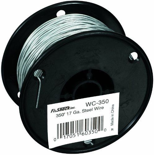 Fi-Shock WC-350 350-Feet, 17 Gauge Spool Galvanized Steel Wire