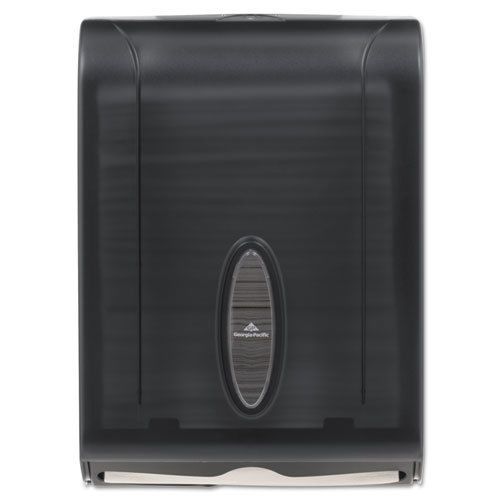 C-fold/multifold towel dispenser, 11 x 5 1/4 x 15 2/5, translucent smoke for sale