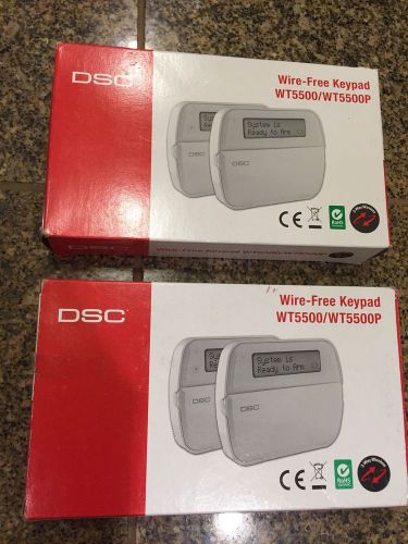 LOT OF 2: DSC WT5500/WT5500P Alexor Wireless LCD Keypads 2-Way  *NEW