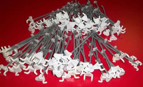 100 pegboard slatwall 8&#034; hooks heavy duty used for sale