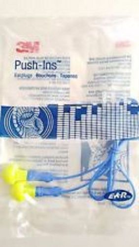 NIP 12 Pair Earplugs 3M Push-Ins Corded Earplugs E-A-R free shipping