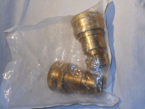 (4 Pcs) PARKER  BH6-60  Coupler Body, 3/4-14, 3/4 In. Body, Brass