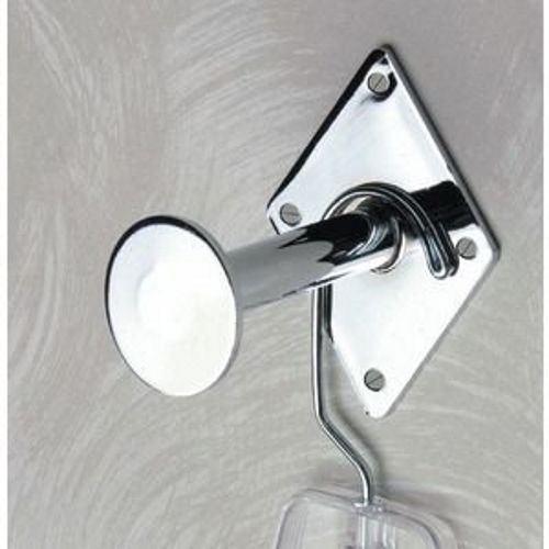 3&#034;L Dressing Room Hook w/ Disk End /Chrome 1 pc