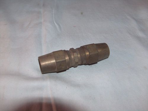 VINTAGE BRASS COUPLING - HYDRAULIC HOSE - 3/4&#034;