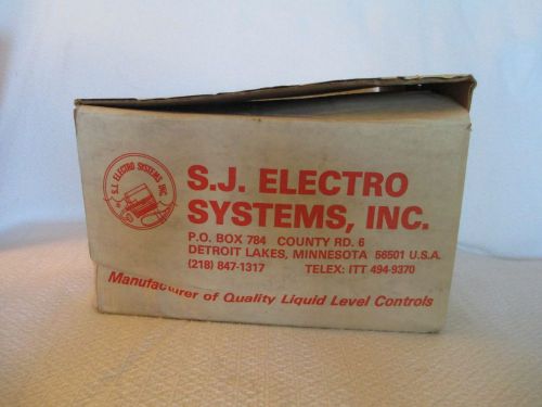 S.J. Electro Systems Model 101LW Low level float Tank Alarm System NIB