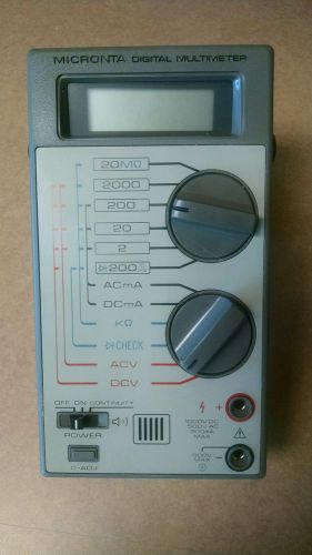 Micronta LCD Digital Multimeter - Original Box and Manual #22-191