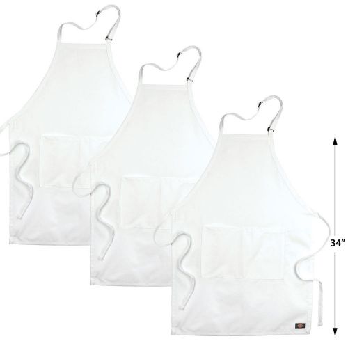 3PACK Dickies Chef Adjustable Bib Apron DC521