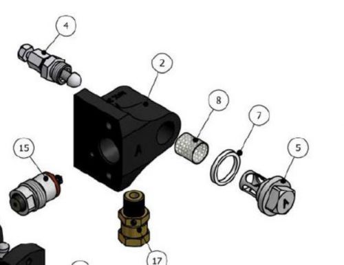 Gama Master I OEM A Side Block with Valve and Swivel # GU-02005-00