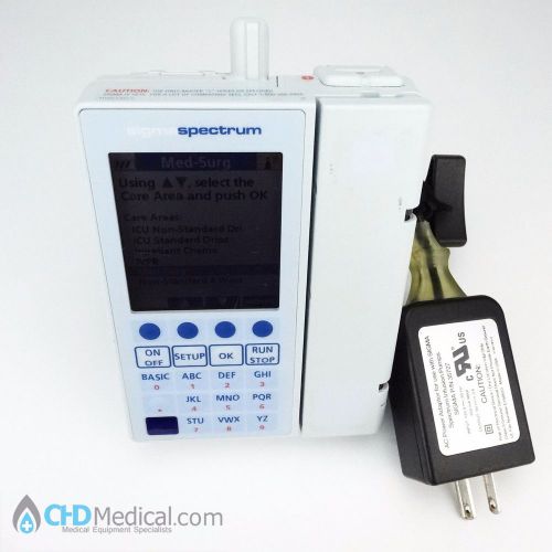 Baxter Sigma Spectrum Infusion Pump 6.05.13 Wireless Battery Module &amp; Pole Clamp