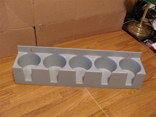 23 &#034; commercial supremetal plastic thick speed rail rack #ks2= 5 slot bottle-guc for sale