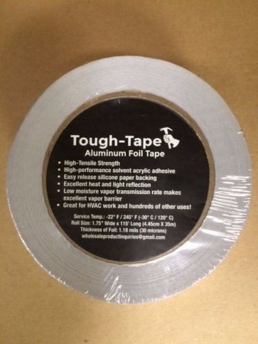 1 ROLL 1.75&#034; W x 115&#039; L ALUMINUM FOIL TAPE / HIGH TEMPERATURE, BEST QUALITY!