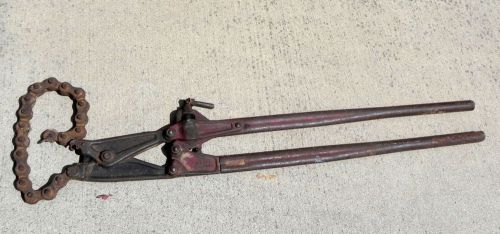 Wheeler model 4 manual soil pipe cutter 25&#034; chain for sale