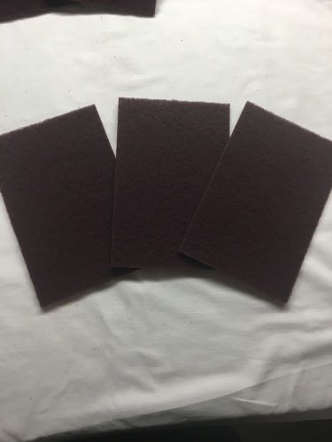 6&#034; x 9&#034;  Scotch Brite Hand Pads - 60/bx - Maroon Very Fine