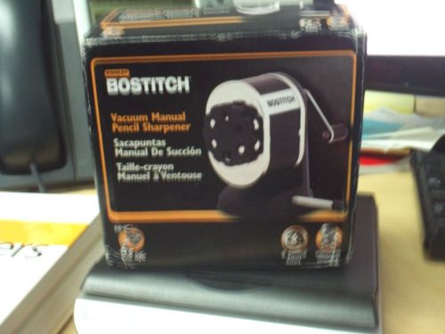 (USED) Stanley Bostitch Vacuum Suction Manual Pencil Sharpener, Black