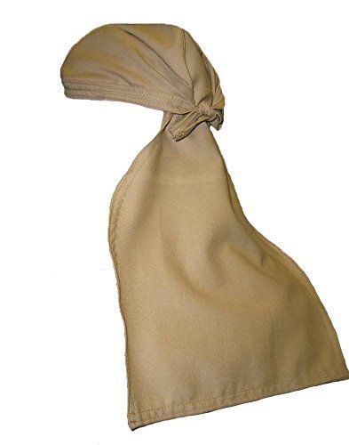 National Safety Apparel H01TJDRLML FR Ultrasoft Doo Rag, One Size, Khaki