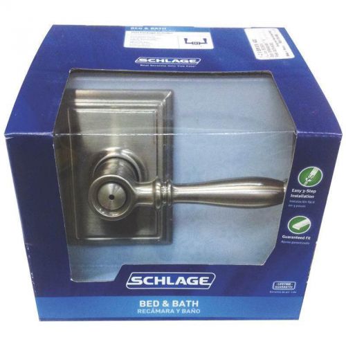 PRIVACY BIRMINGHAM SATIN NICK Schlage Lock Privacy Locks F40VBIR619ADD