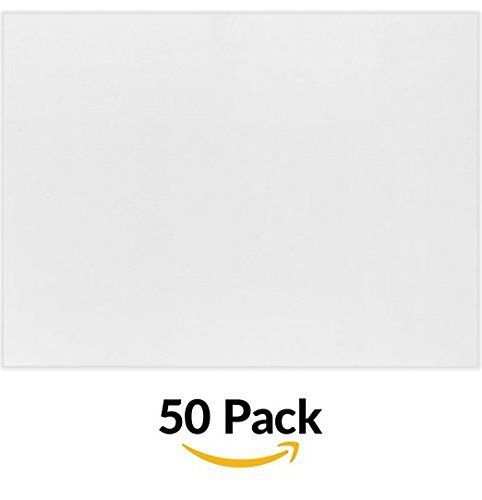 Envelopes.com A6 Flat Card (4 5/8 x 6 1/4) - 100lb. Bright White (50 Qty.)