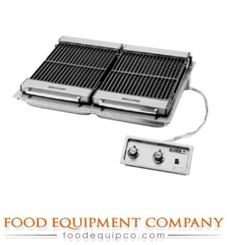 Wells b-506 charbroiler built-in electric cast iron grate 36&#034;w for sale