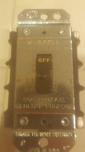 1-HUBBELL WIRING DEVICE HBL7853D ManualMotorSwitch,50A,600VAC,3PToggleNew.$55ea