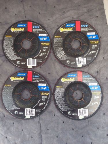 Norton Gemini Flex 36 Grinding Wheel 4 1/2&#034;x 1/8&#034; X7/8&#034;-4 Pack