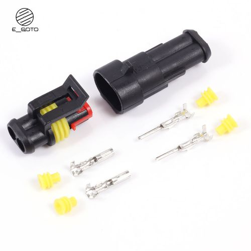 5pcs amp plug/socket kit 2bit female/male precise waterproof connector for sale