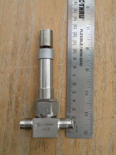 Nupro metering bellows needle valve 1/4&#034; -- ss-4bmg-vcr -- used for sale