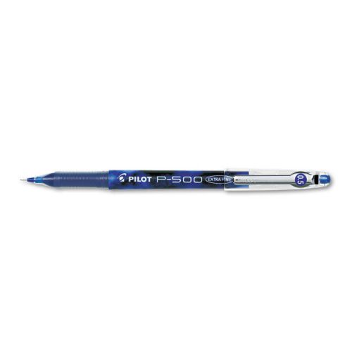 &#034;Pilot P-500 Precise Gel Ink Roller Ball Stick Pen, Blue Ink, .5mm, Dozen&#034;