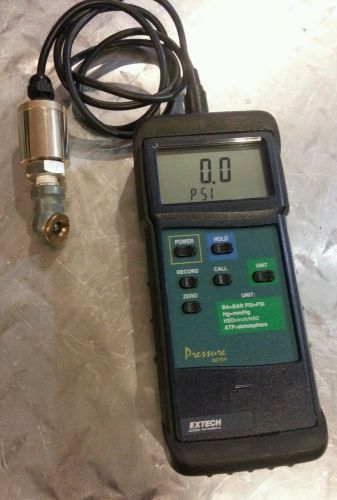 Extech Heavy Duty Pressure Meter  - Model 407495 with 300psi transducer