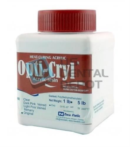 DENTURE ACRYLIC HEAT CURE CLEAR COLOR- 1 Lb POWDER ONLY # 105107