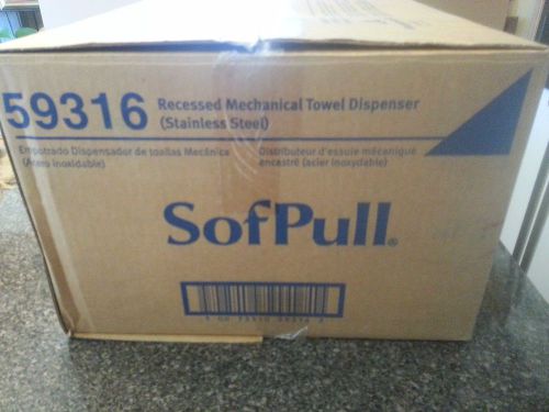 Georgia Pacific Sofpull 59316 Mechanical Towel Dispenser Stainless Steel NIB