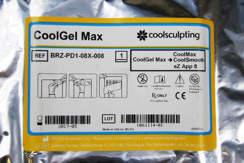 CoolGel Max Gelpads Lot of 8 BRZ-PD1-08X-008 Coolsculpting Cool Gel pads pad
