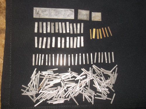 ASSORTED SIZES OF METAL SPACERS FOR TYPESETTING &amp; LETTERPRESS