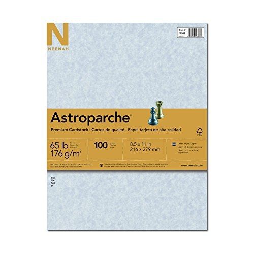 Neenah Astroparche Specialty Cardstock, 8.5 x 11 Inches, Blue, 100 Count (2798)