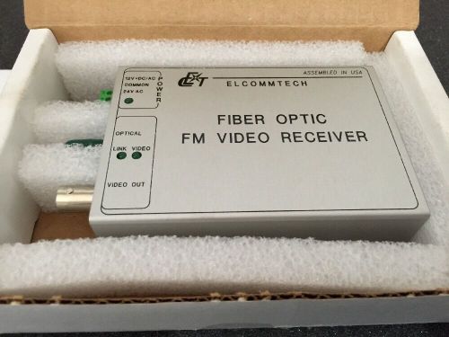 Elcommtech Fiber Optic FM Video Receiver 100s-vr-m1st