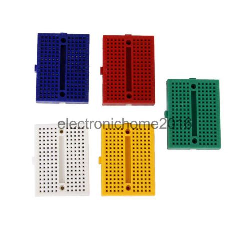 5pcs universal 170 tie-point prototype solderless breadboard diy pcb for sale