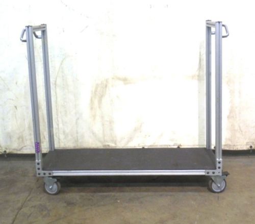 80/20 MATERIAL HANDLING INDUSTRIAL CART, 1 SHELF, 50-5/8&#034; x 16&#034; x 48&#034;