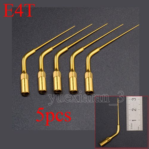 5XDental E4TCE Proved Endodontics Goldplated Ultrasonic Scaler Tip Fit Woodper