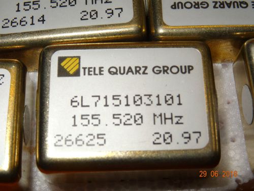 2 PIECES PACK 155,520MHz OSCILLATORS , VCXO VCCO , TELE QUARZ GROUP 6L715103101