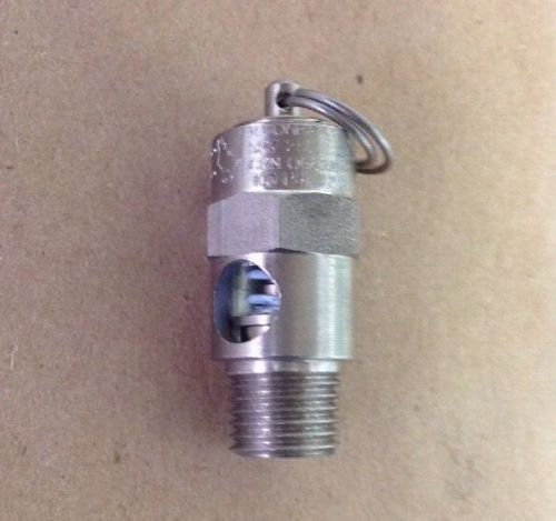 NOS CONRADER SRV250-V-SS-100 Safety Valve 1/4&#034; IPS 100 PSI Stainless Steel