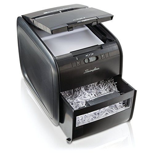 Swingline Auto Feed Paper Shredder, 60 Sheets, Cross-Cut, 1 User,