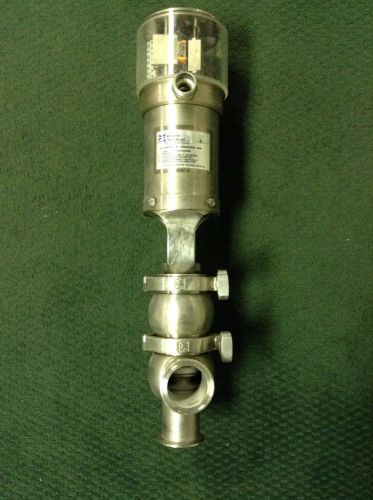 Waukesha cherry-burrell a3 wvalve00990 2&#034; stainless steel sanitary divert valve for sale