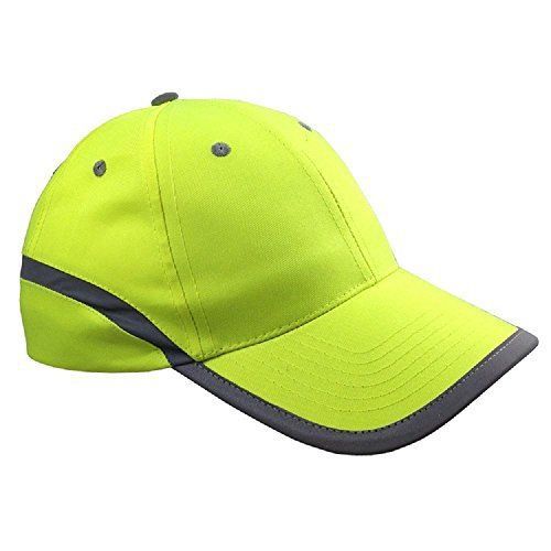 Hi vis high viz basball cap hat peaked visor reflective