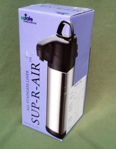 *Update International NVSP-25BK 2 1/2 L Sup-R-Air® Air Pot w/Black Push-Button