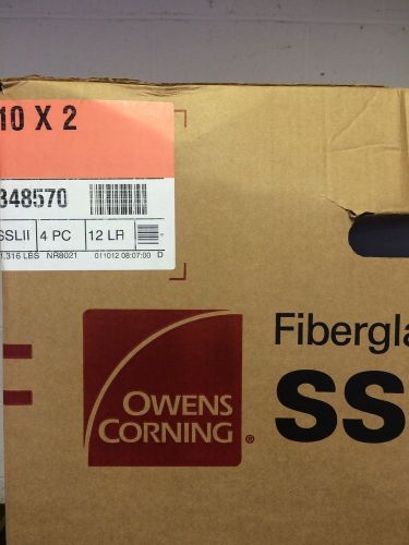 HEAVY DUTY/DENSITY 850f-OWENS CORNING FIBERGLASS PIPE INSULATION 10x2 QTY 8