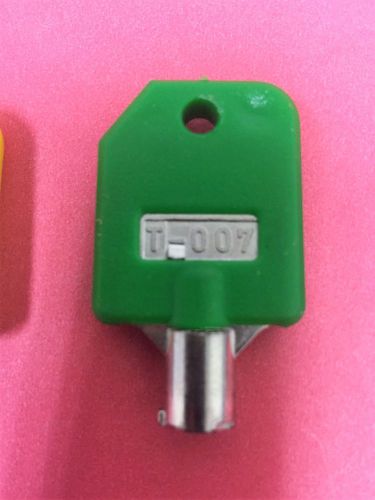 Tubular Lock Key T-007 GREEN for 1800 Candy Machines, 1-800 Vending Machine